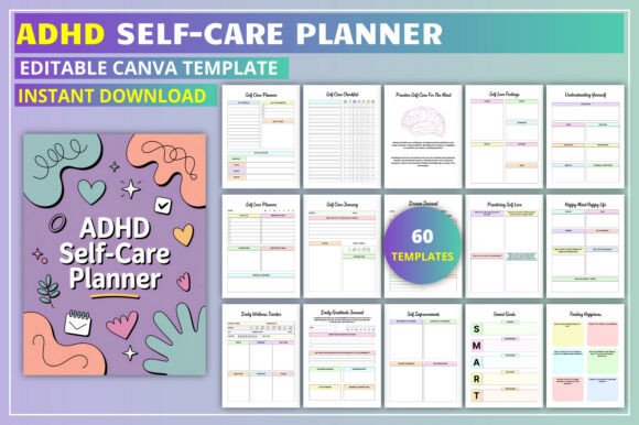 ADHD Self-Care Planner KDP Interior