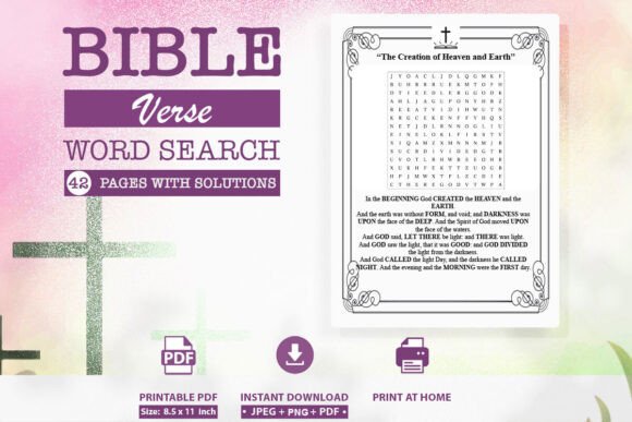 Bible Verse Word Search Puzzles