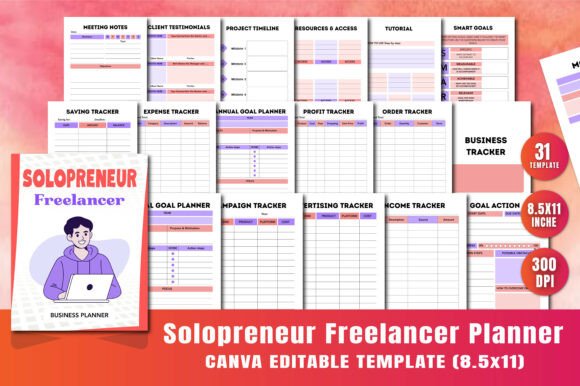 Solopreneur Freelancer Planner: Your Real-World Business Control Center