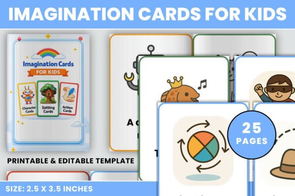 Unlock Creative Storytelling with Imagination Cards for Kids — Editable, Printable & Classroom-Ready